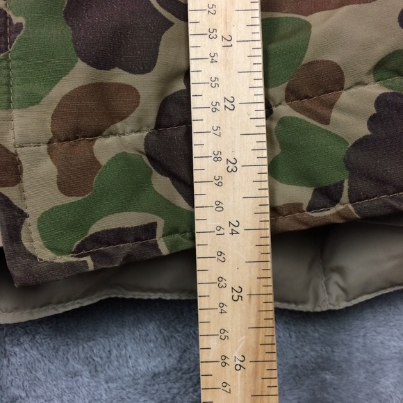 Vtg Woods Goose Camo Jacket Shell w Zip In Down Vest Mens Large Canada Hunting - Picture 9 of 16